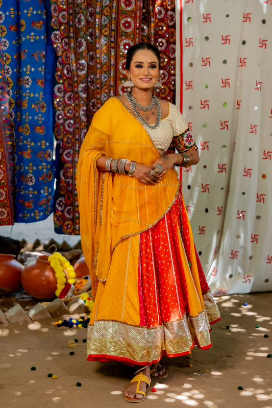 Navratri white Blouse