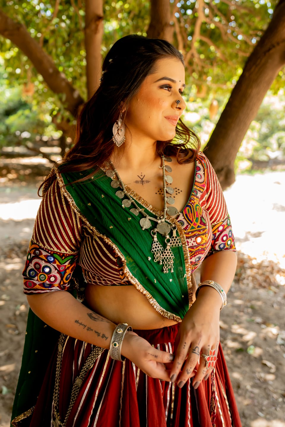 Maroon Lehenga Set