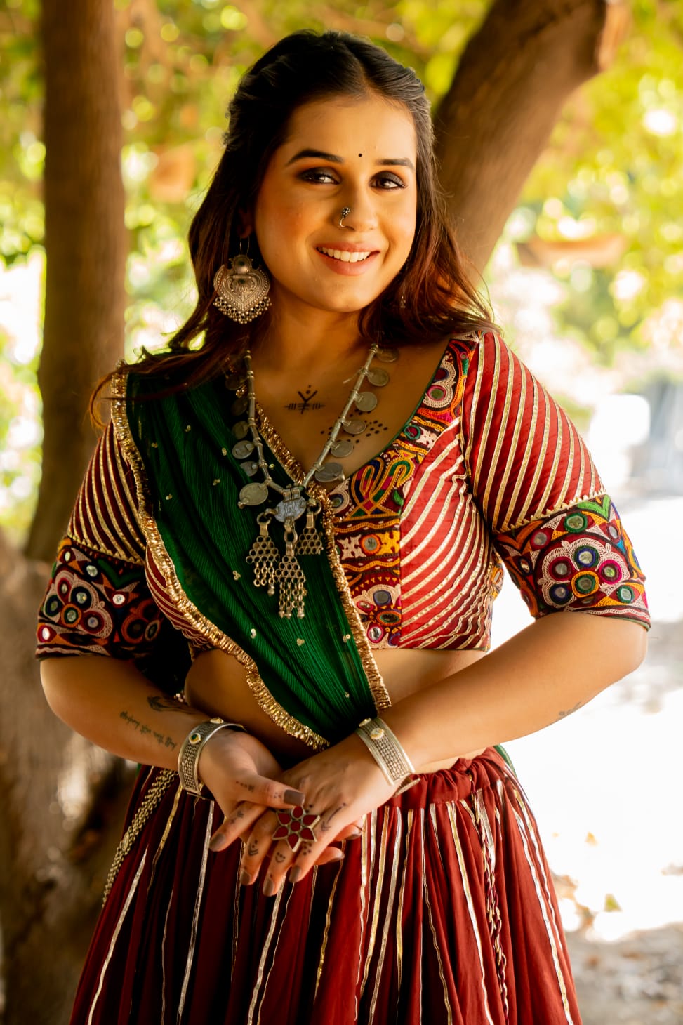 Maroon Lehenga Set