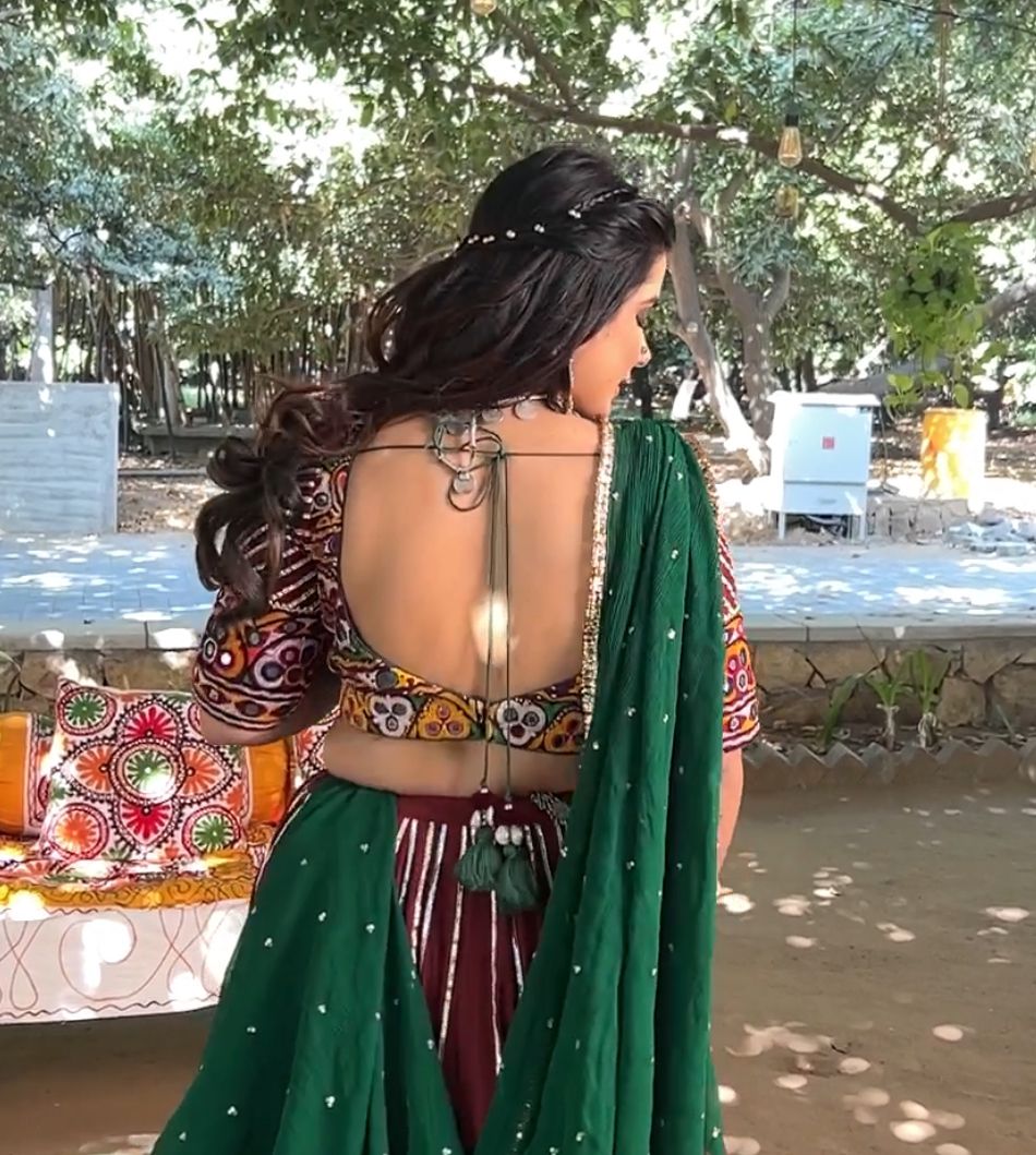 Maroon Lehenga Set