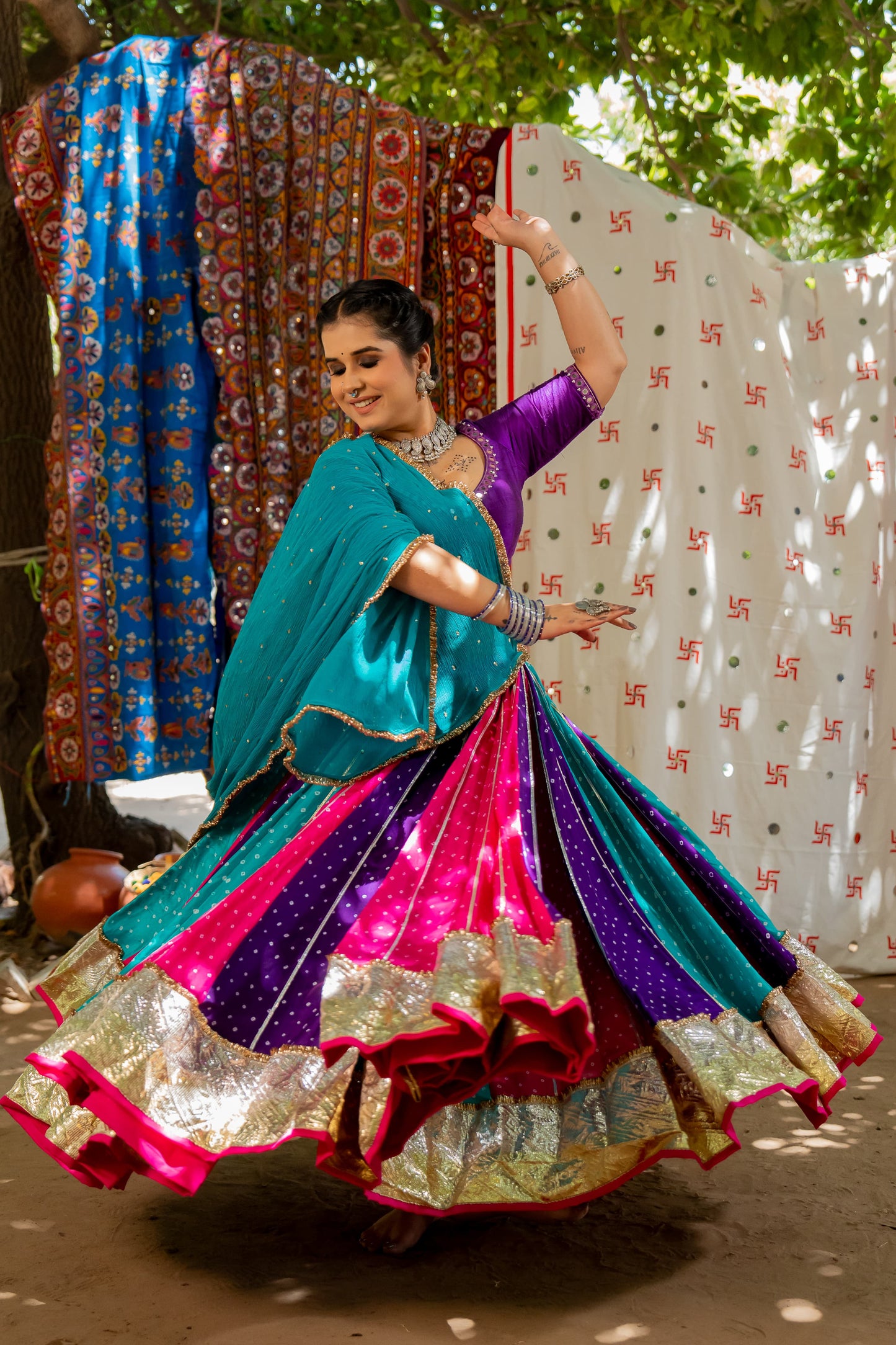 Rhythm Bandhani Skirt