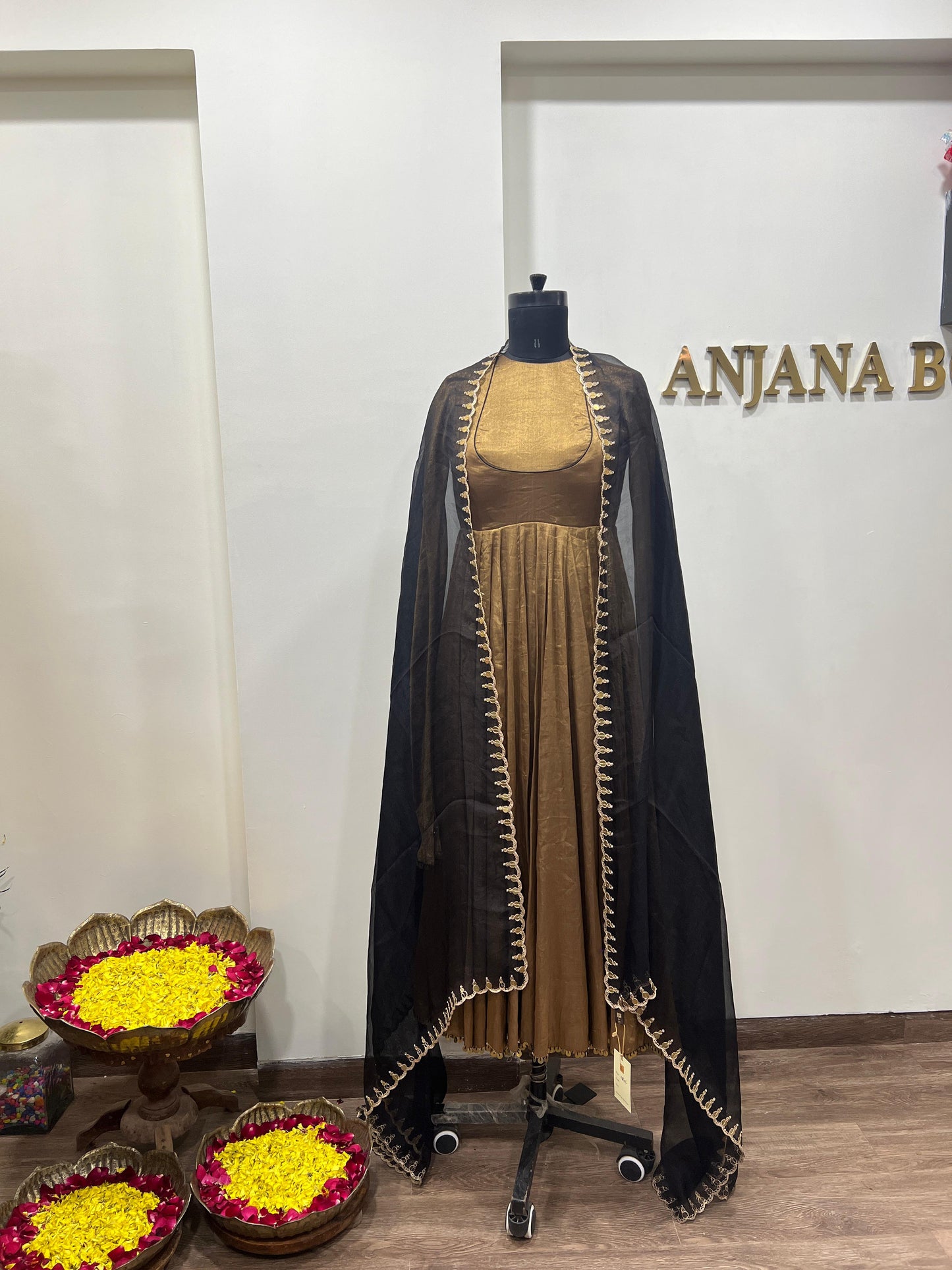 tissue anarkali set