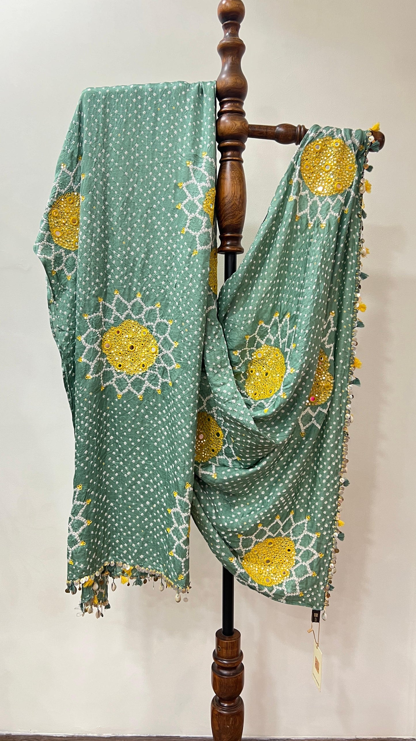 Pastel Green Suraj Mukhi Dupatta