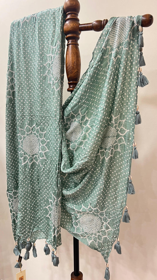 Sea Green Suraj Mukhi Dupatta