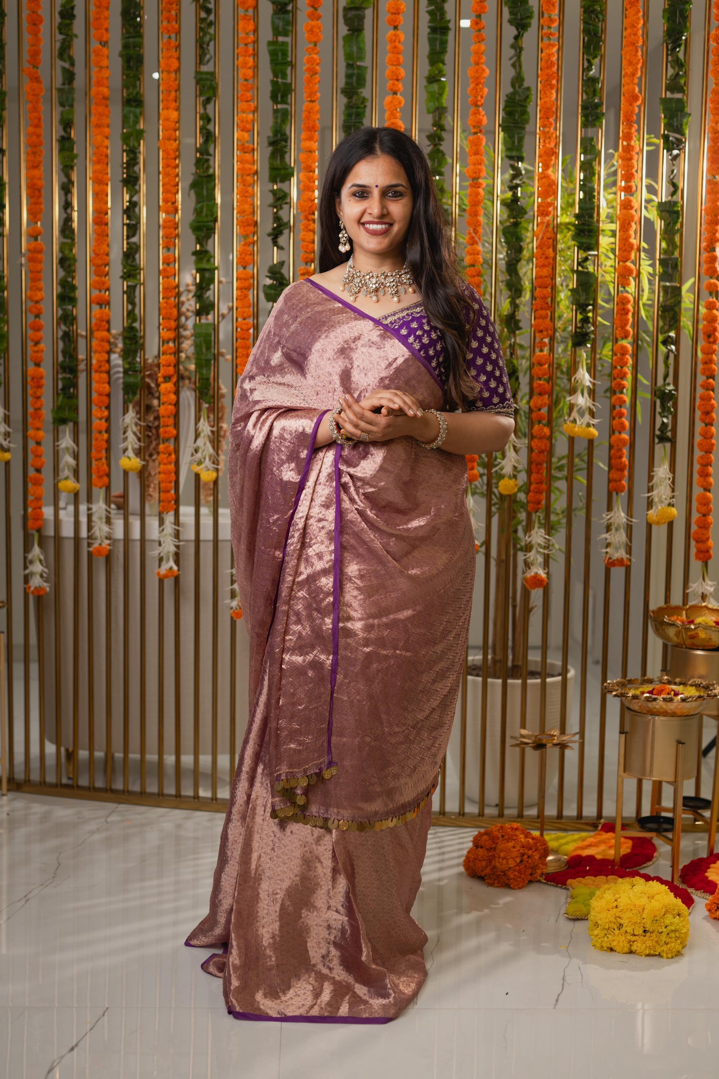 tissue saree