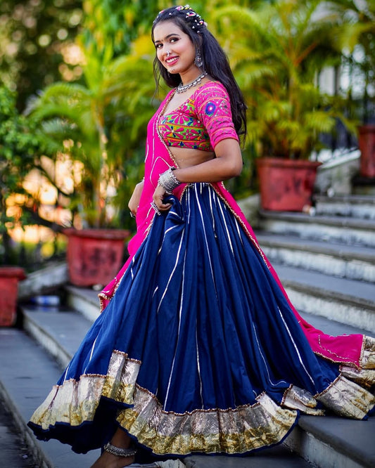 Sakshi Blue Lehenga Set