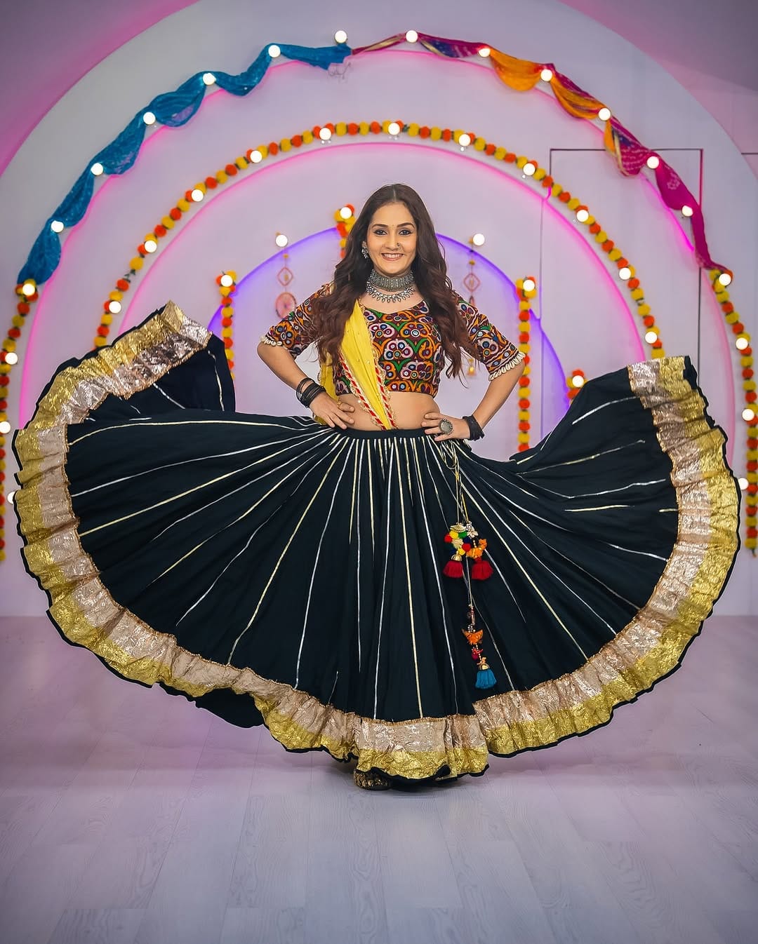 Kreetika Black Lehenga Set
