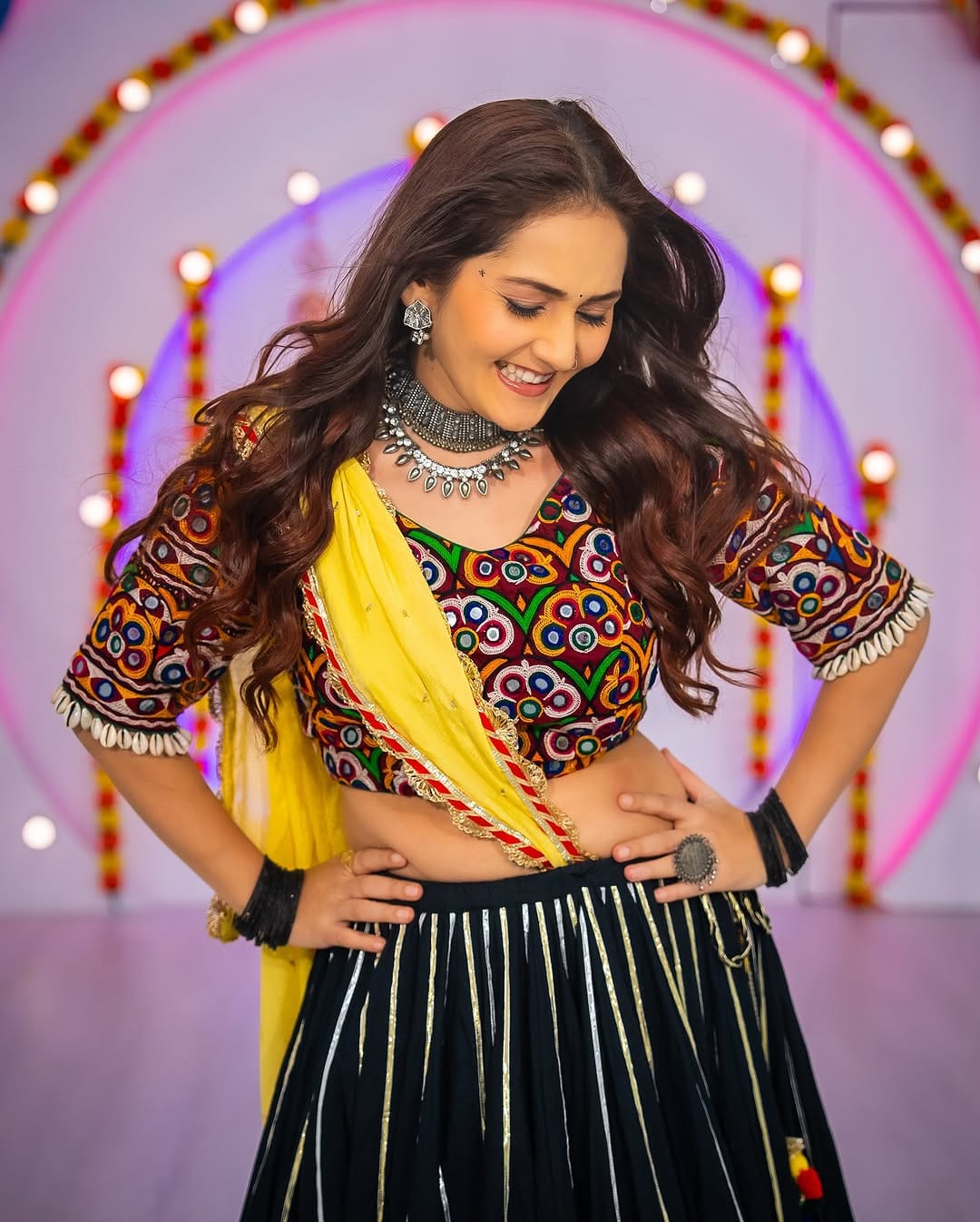 Kreetika Black Lehenga Set