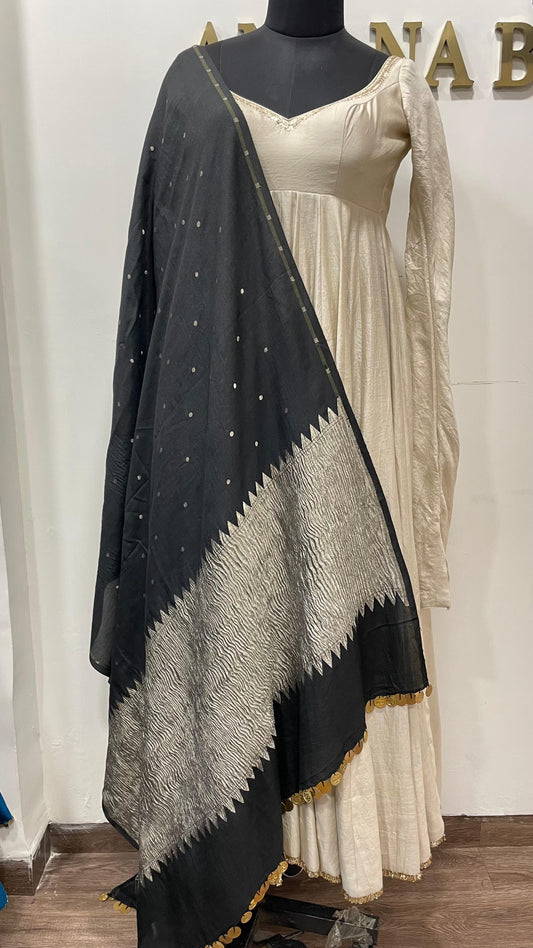 Black Munga Dupatta