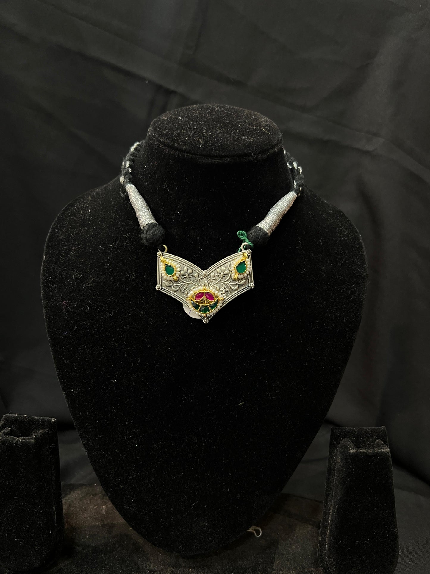 Oxidised Choker Set