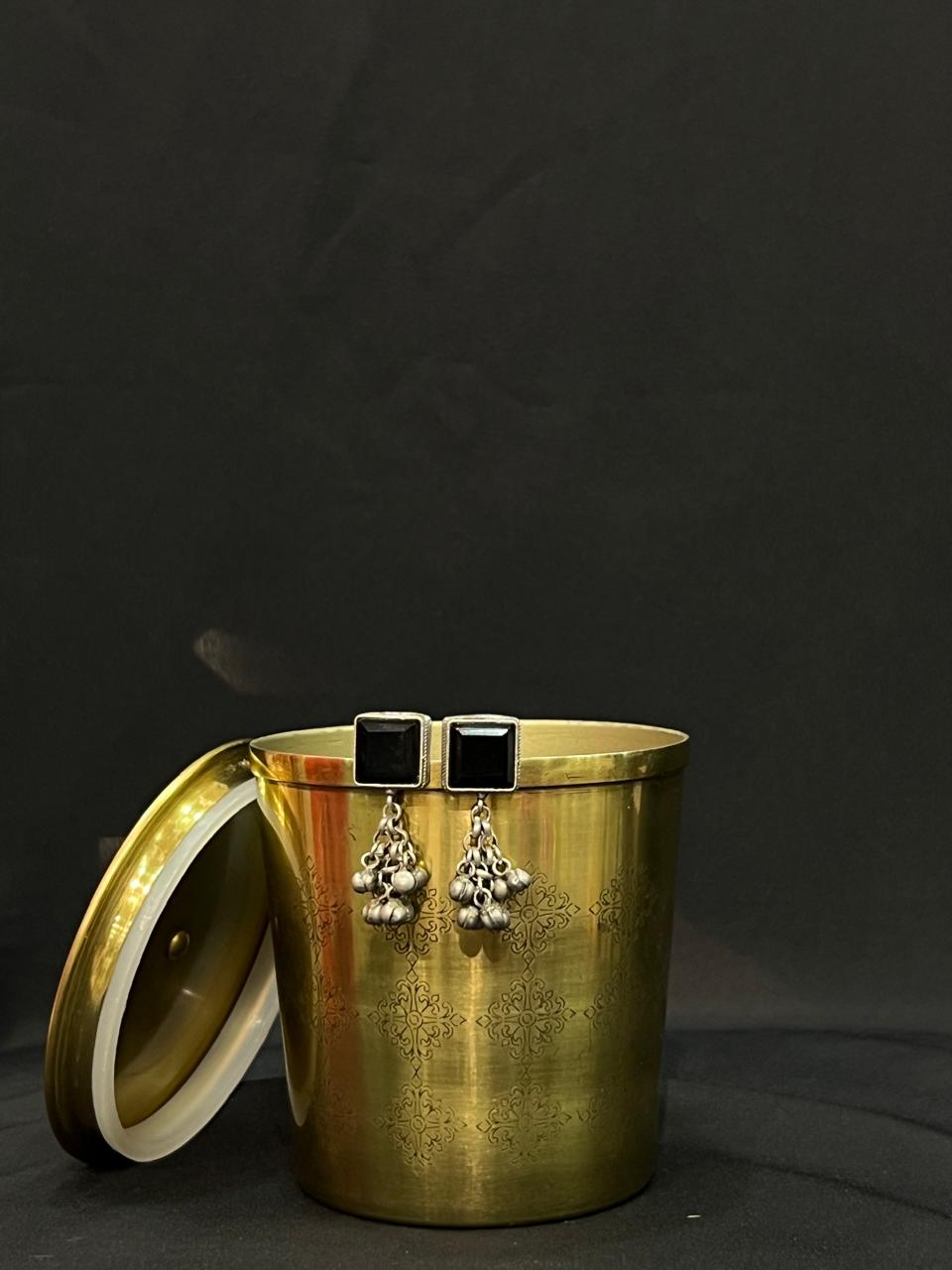 Oxidised Earring
