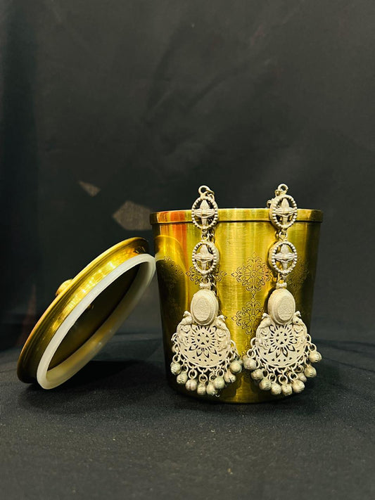 Oxidised earring