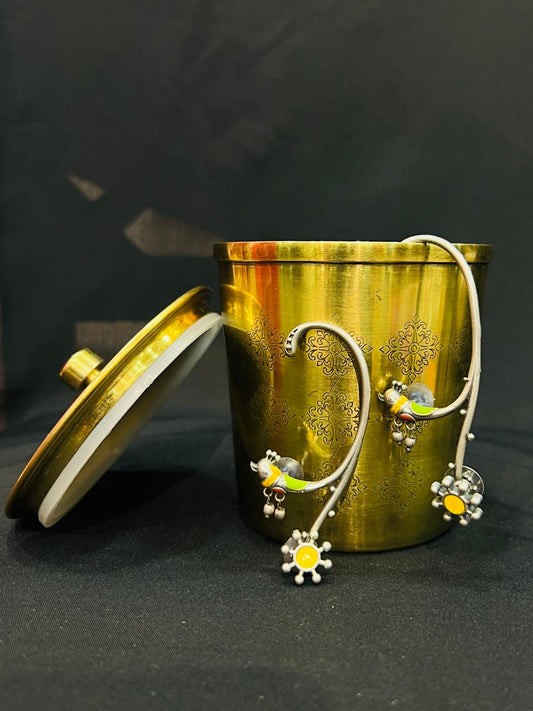 Oxidised earring