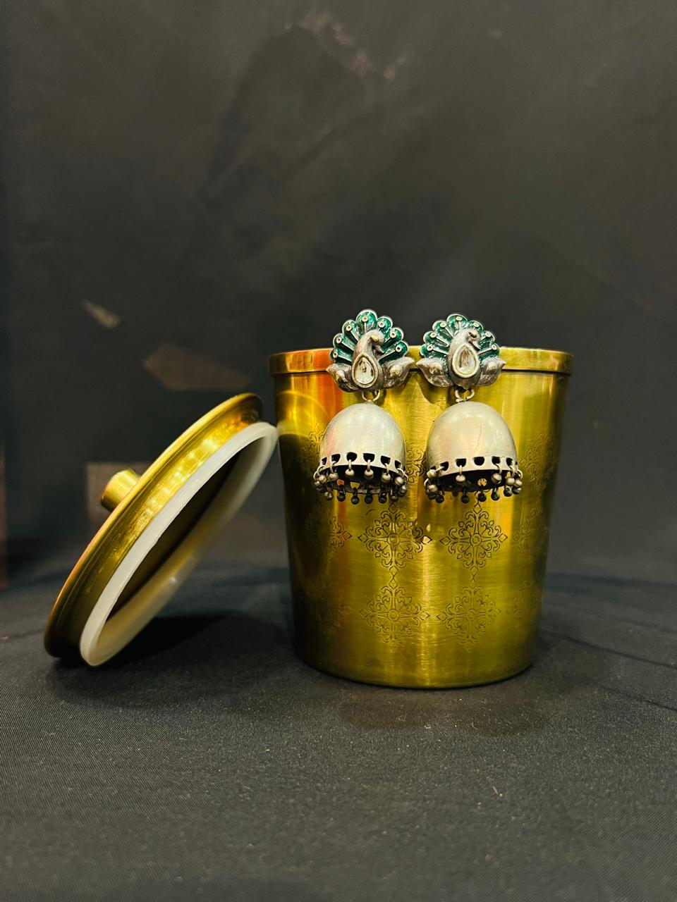 Oxidised earring