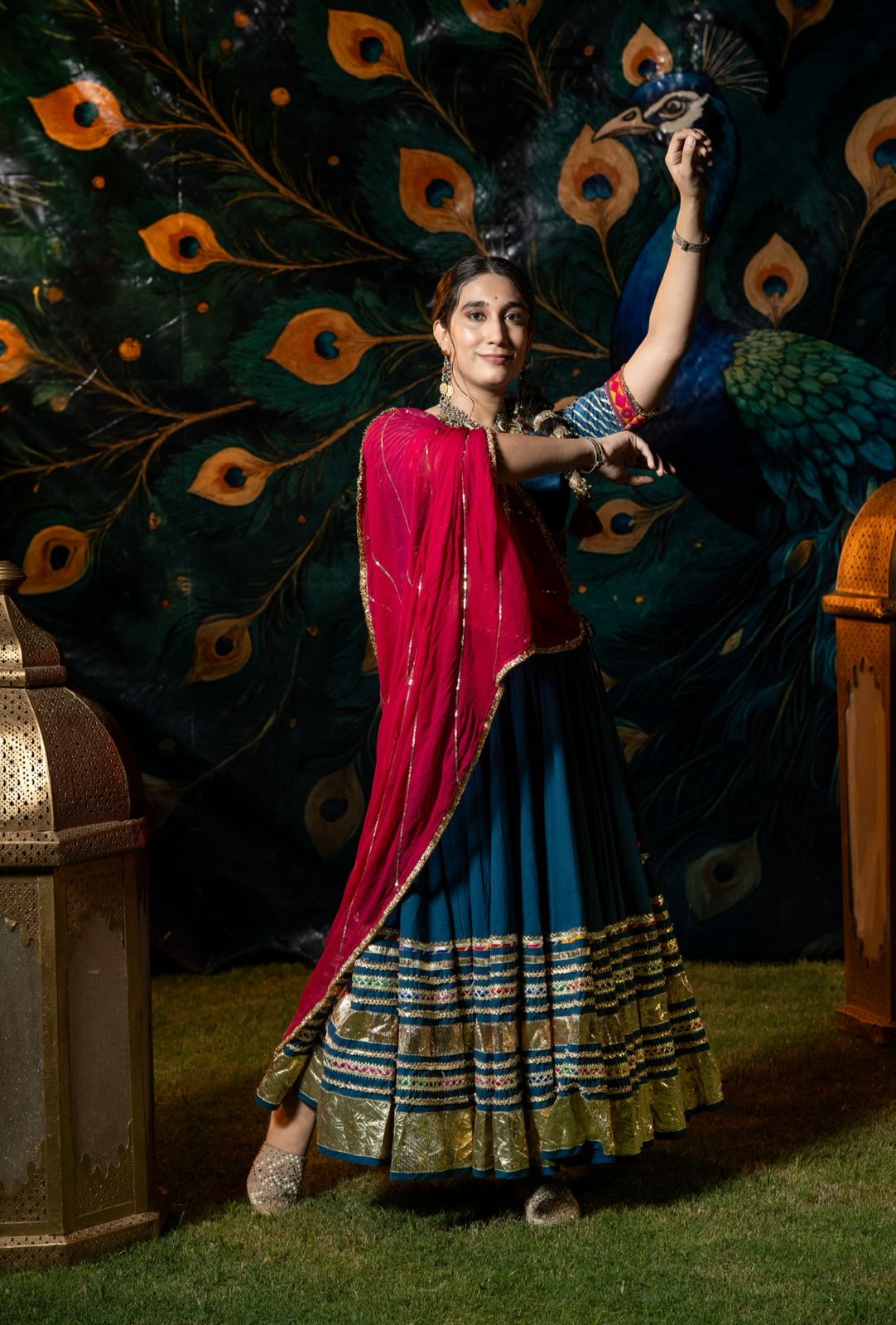 Teal Gradation Skirt