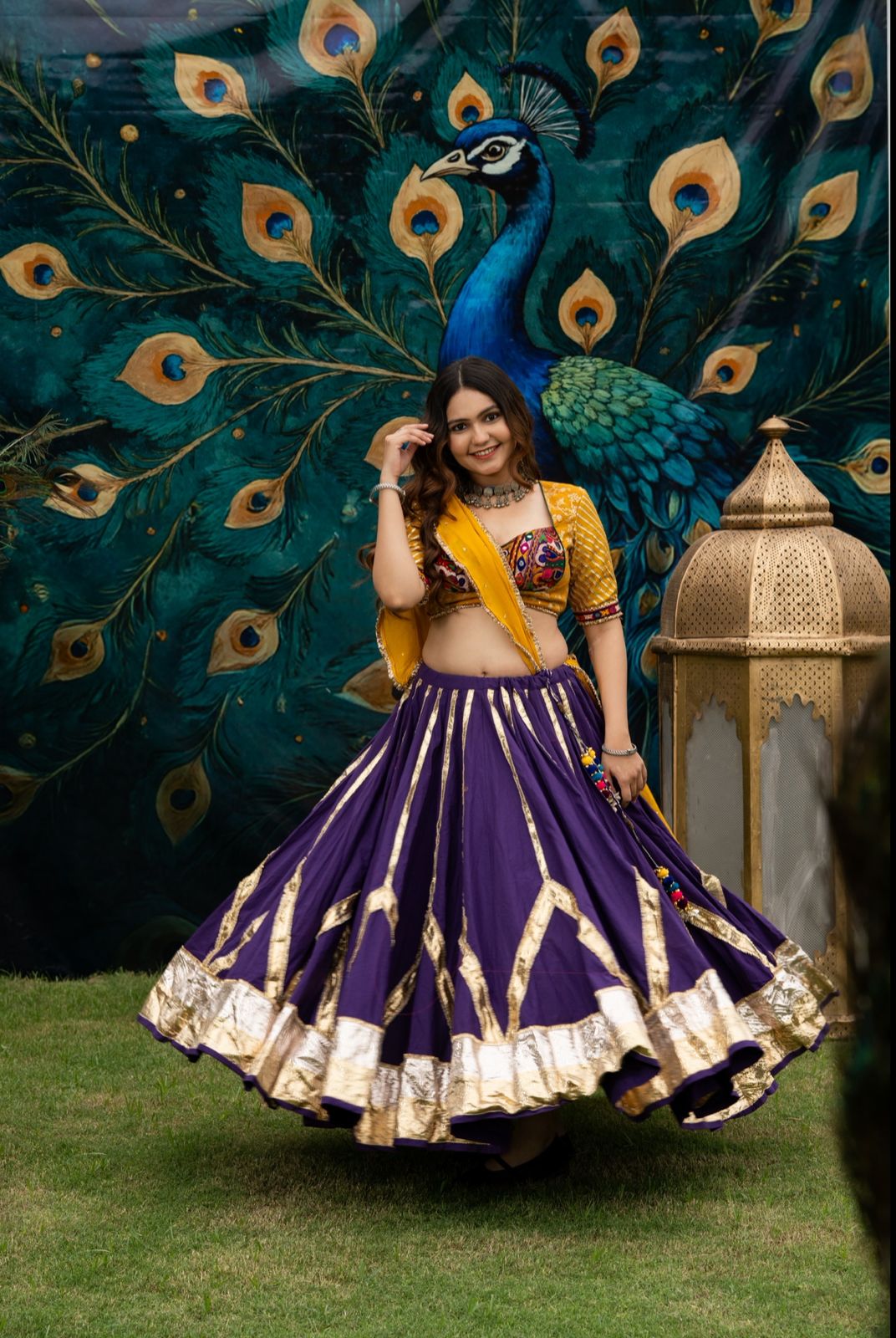 Purple Cotton Skirt