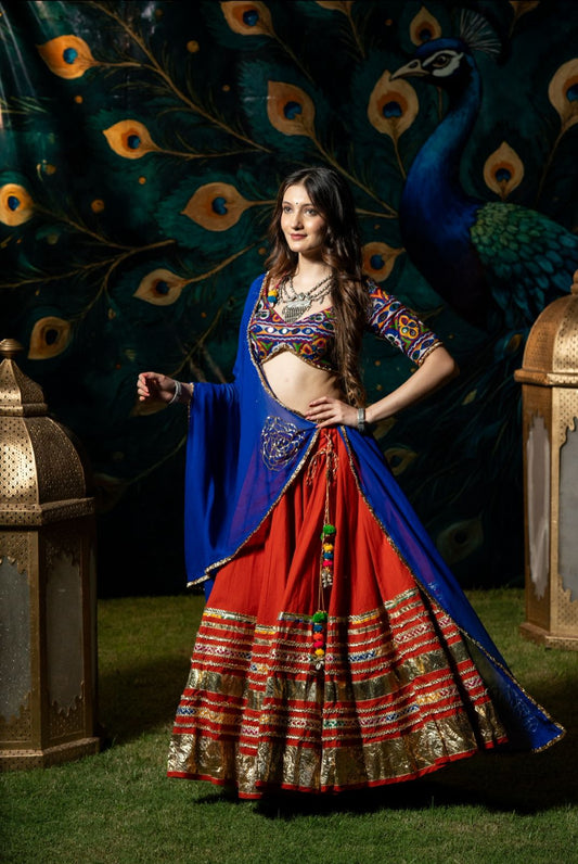Rust Gradation Lehenga Set
