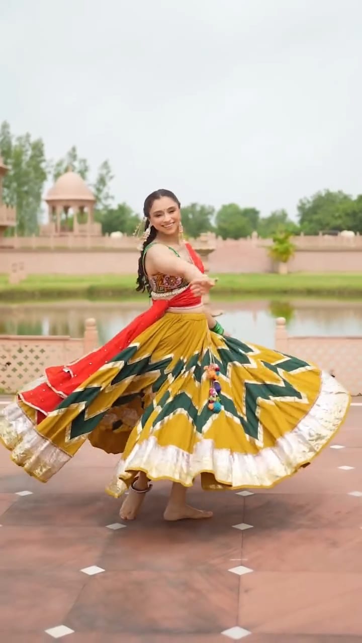 Mustard Cotton Skirt