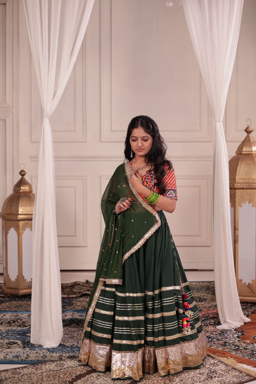 Bottle Green Skirt