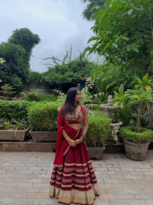Maroon Lehenga Set