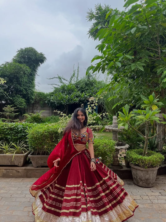 Maroon Lehenga Set