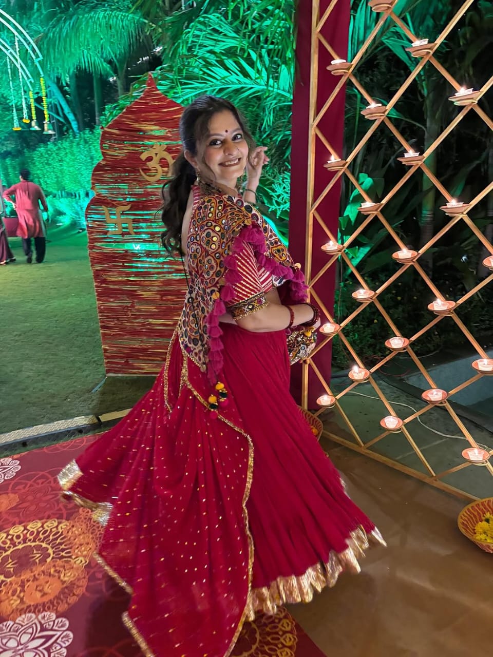 Maroon Lehenga Set