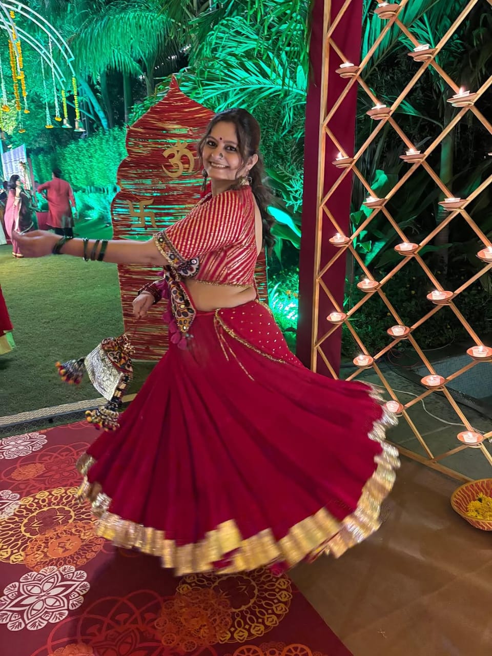 Maroon Lehenga Set