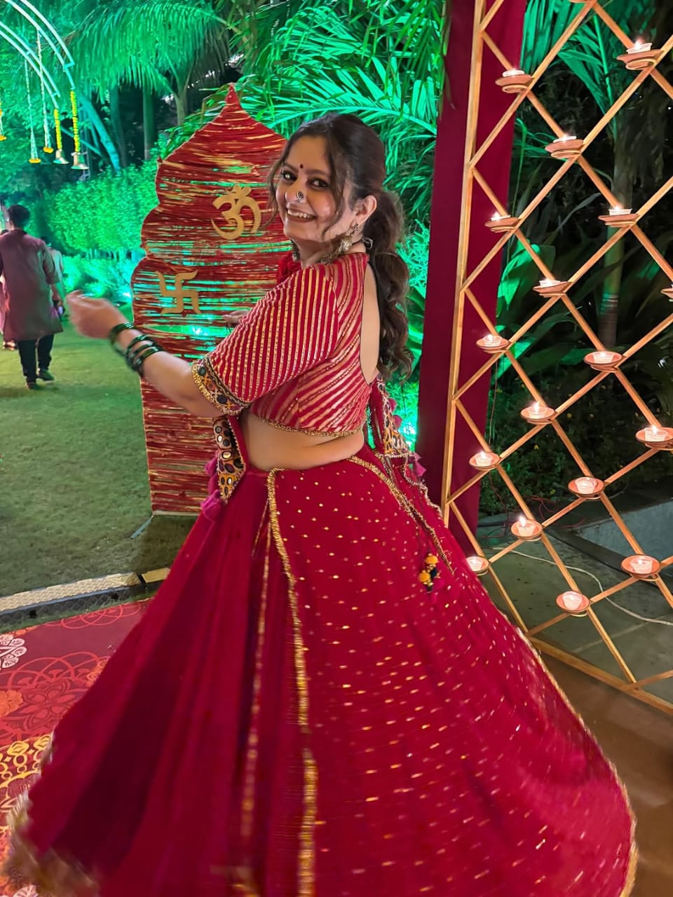 Maroon Lehenga Set