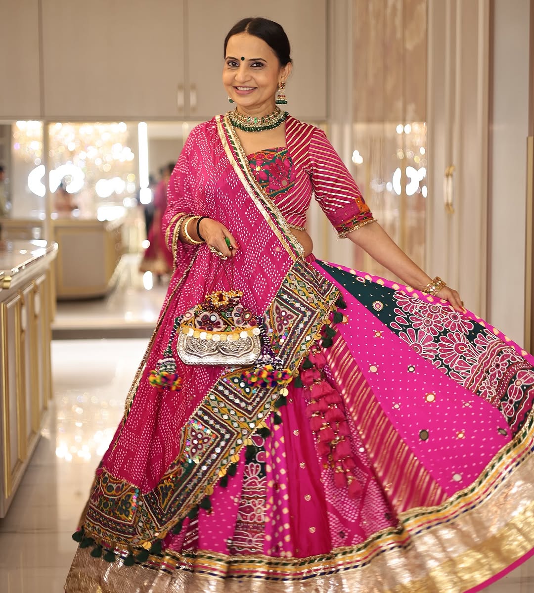 Roopal Pink Lehenga Set