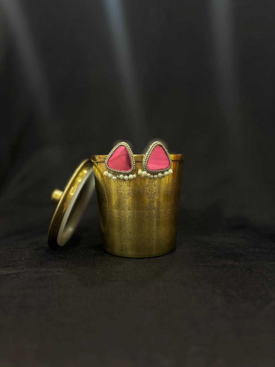 Oxidised earring