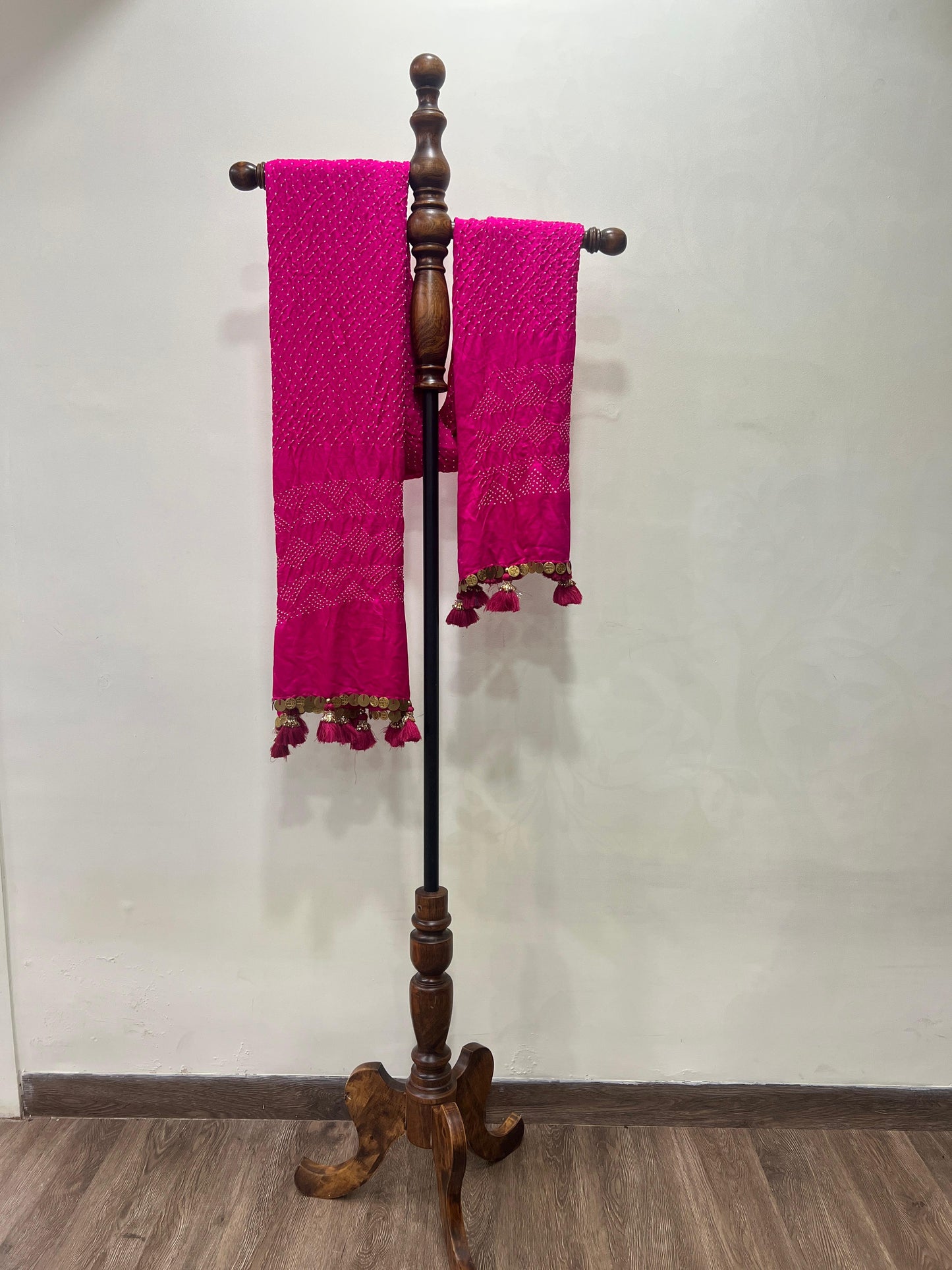Pink Bandhani Dupatta