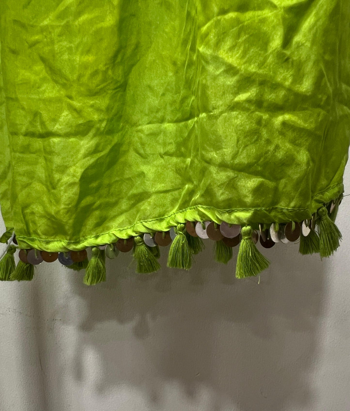 Parrot green Bandhani Dupatta