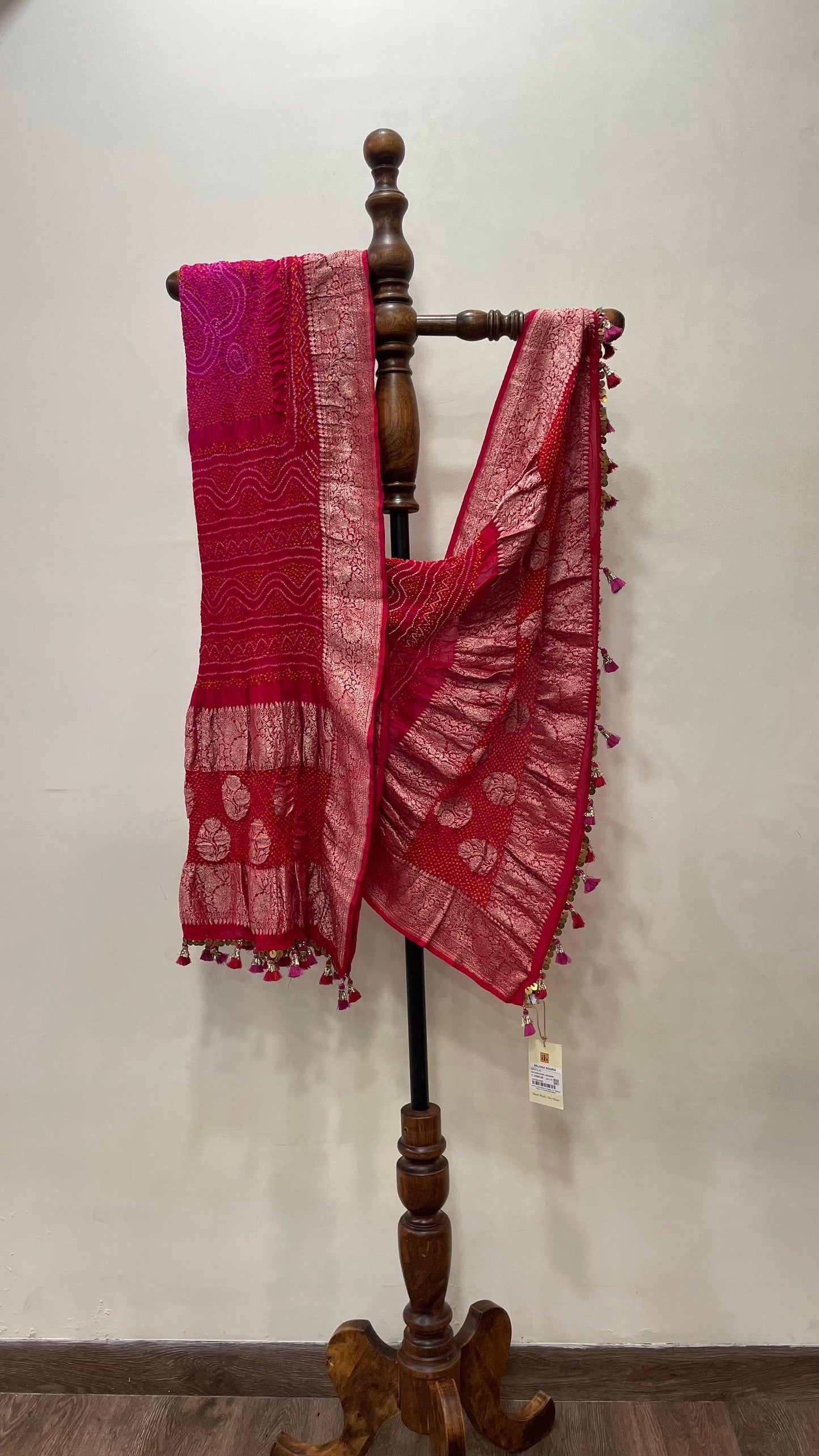 Ombre Banarasi Bandhani Dupatta - Anjanase