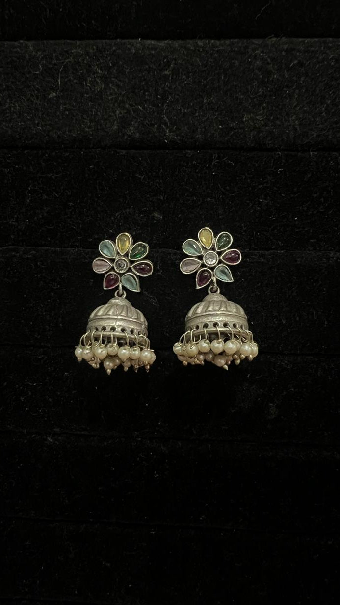 Oxidised Earring - Anjanase
