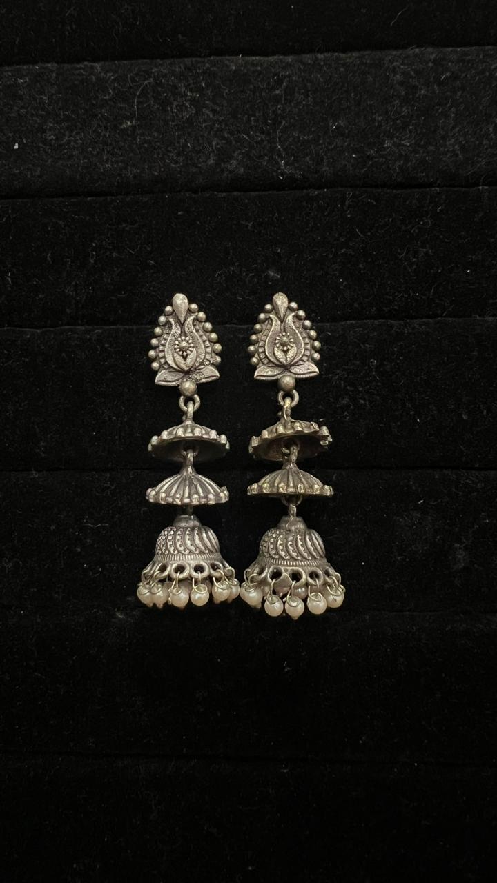 Oxidised Earring - Anjanase