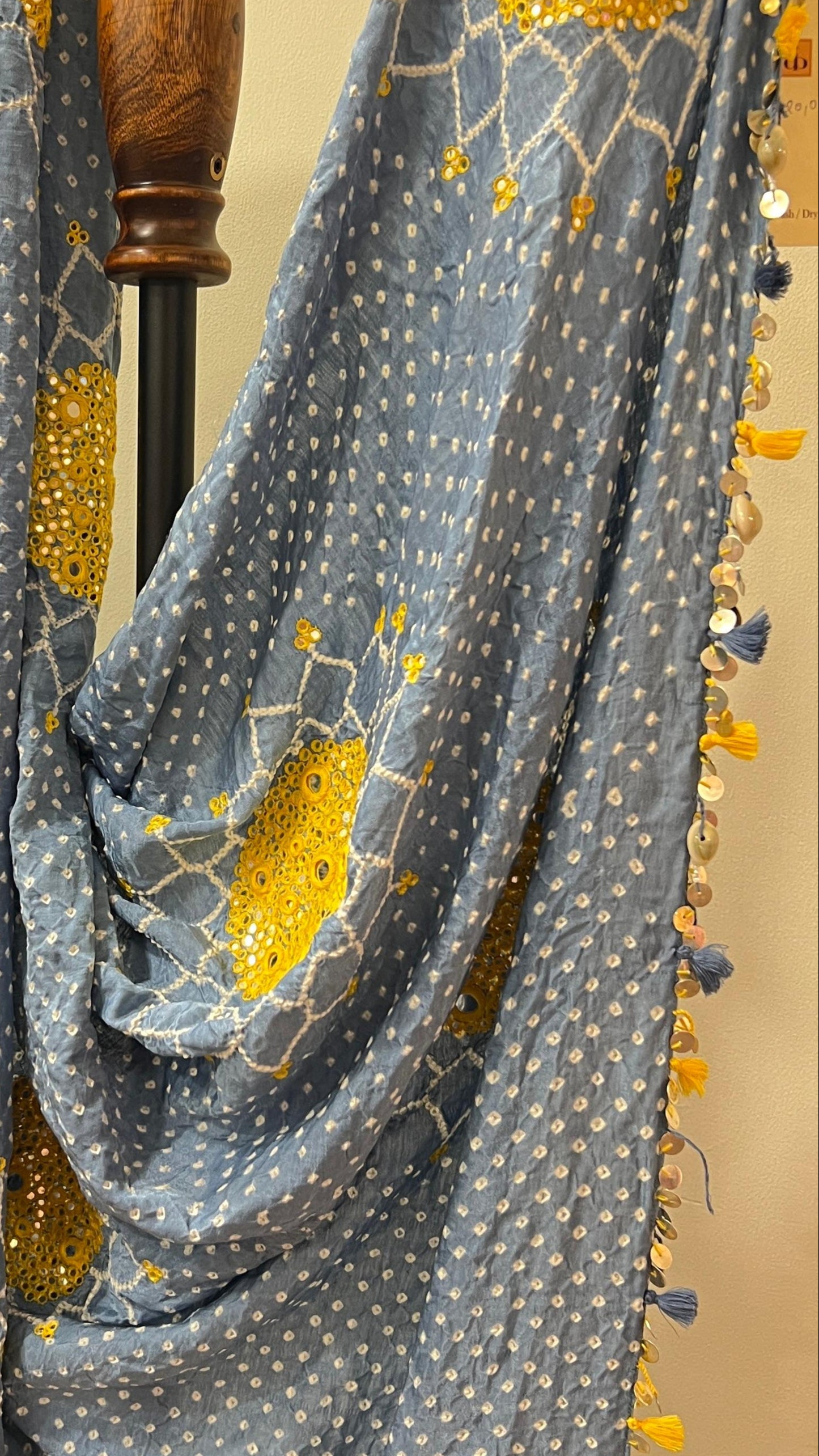 Grey Suraj Mukhi Dupatta