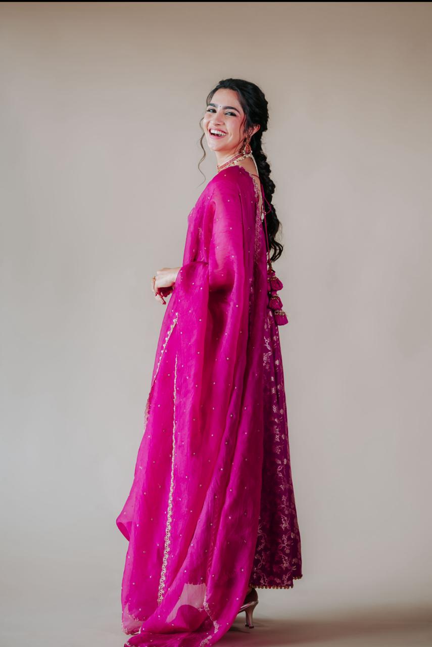 Rukmini Vasanth Anarkali Set