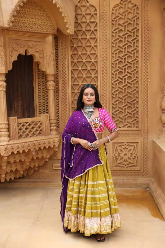 Green Lehenga Set - Anjanase