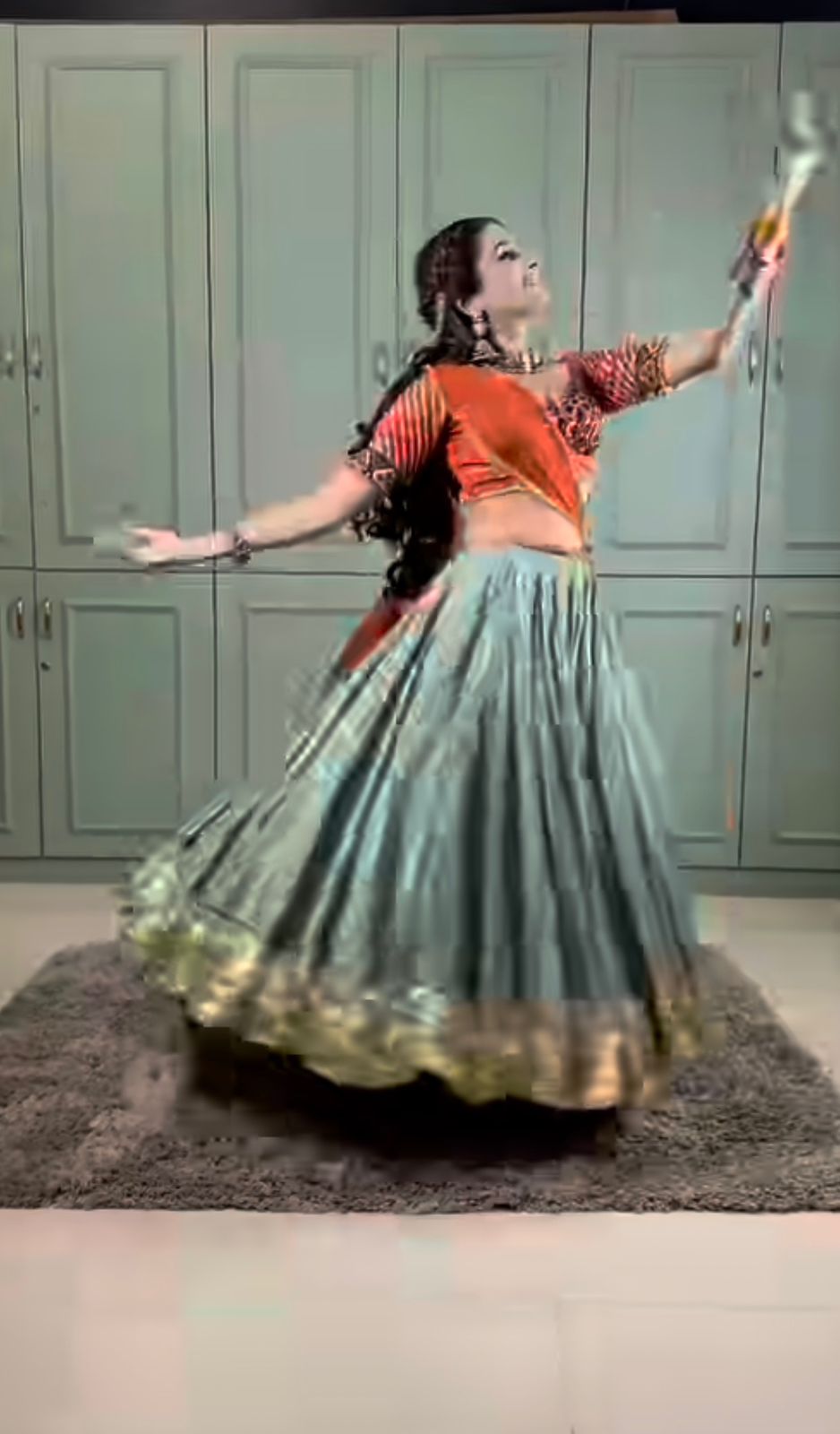Virali rust lehenga set