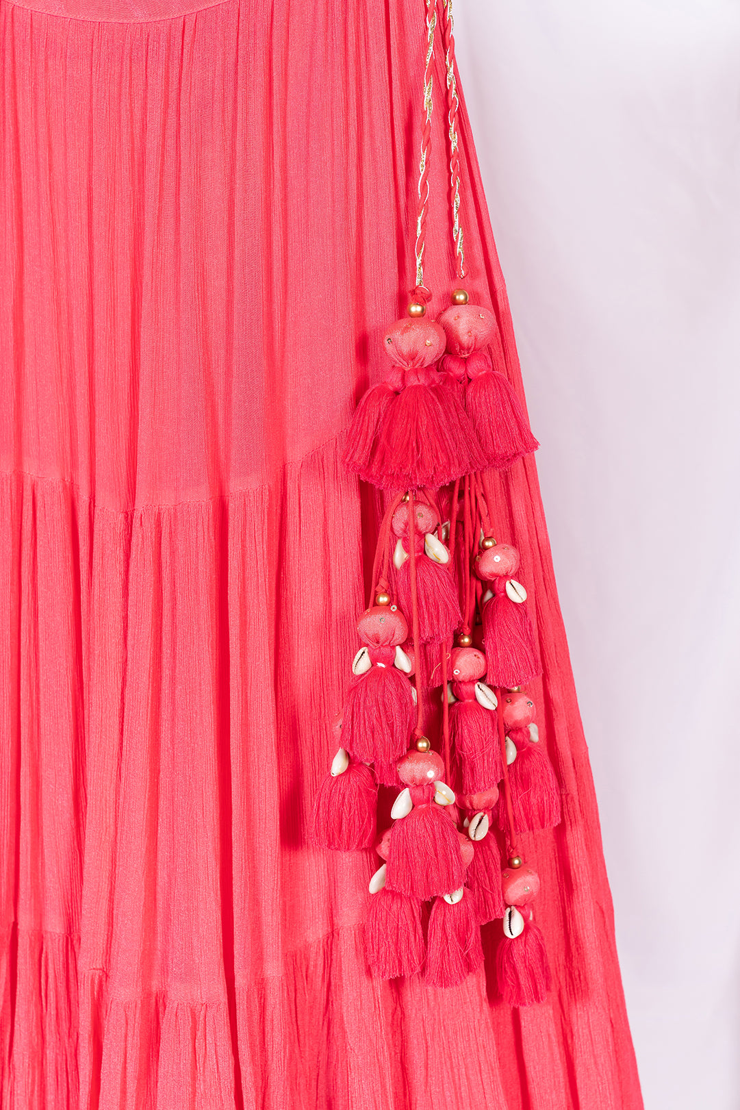 Pretty Pink Flared Skirt - Anjanase