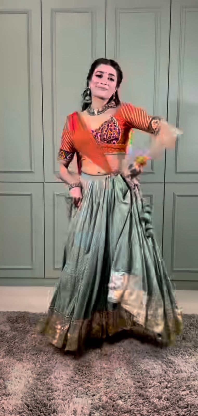 Virali rust lehenga set