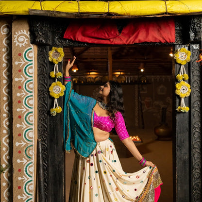 Pink Bandhani Blouse