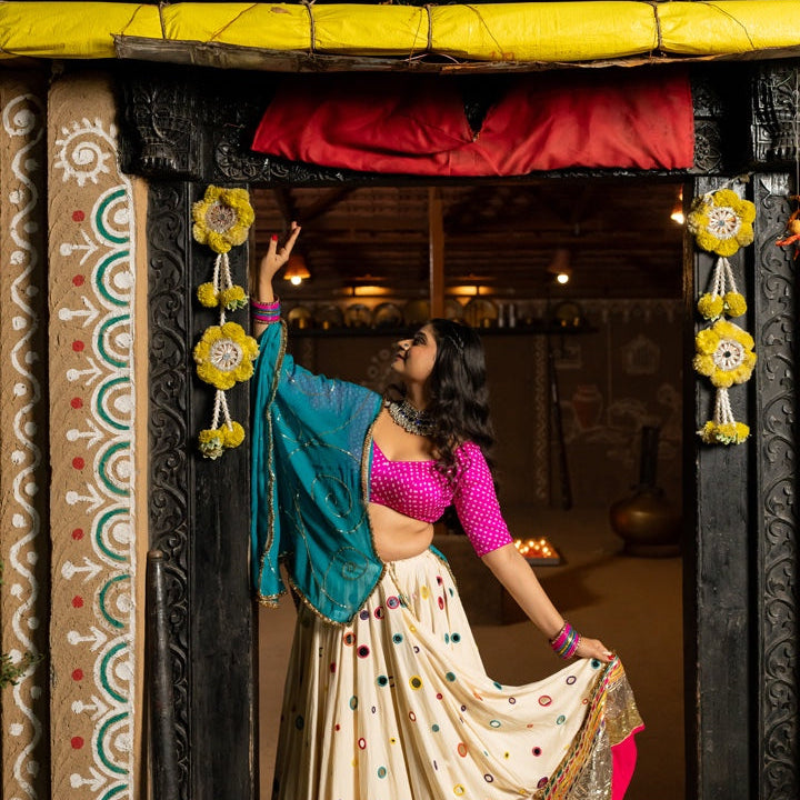 Pink Bandhani Blouse