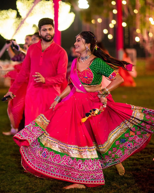 Pink Heavy Lehenga Set