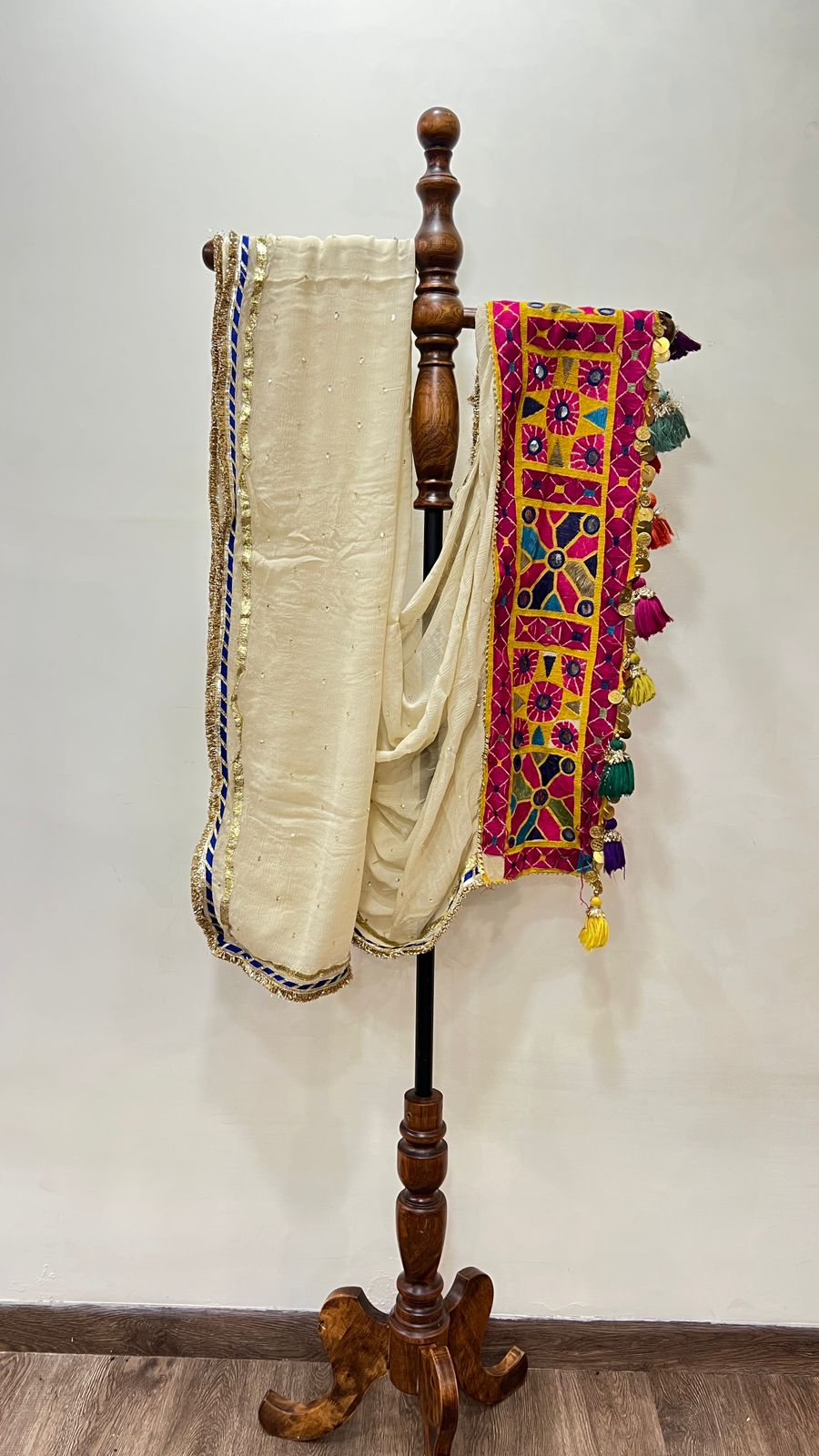 Chiffon With Patchwork Dupatta