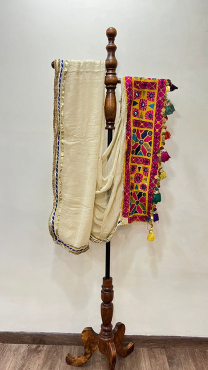 Chiffon With Patchwork Dupatta
