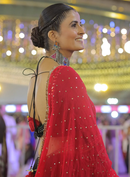 Black Heavy Lehenga Set