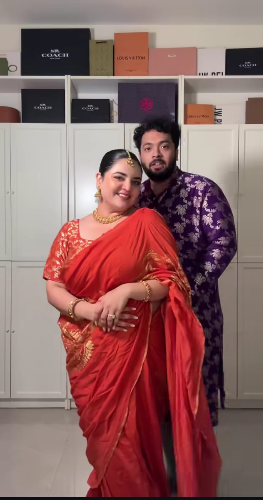 Prableen Kaur - Ridah Saree - Anjanase