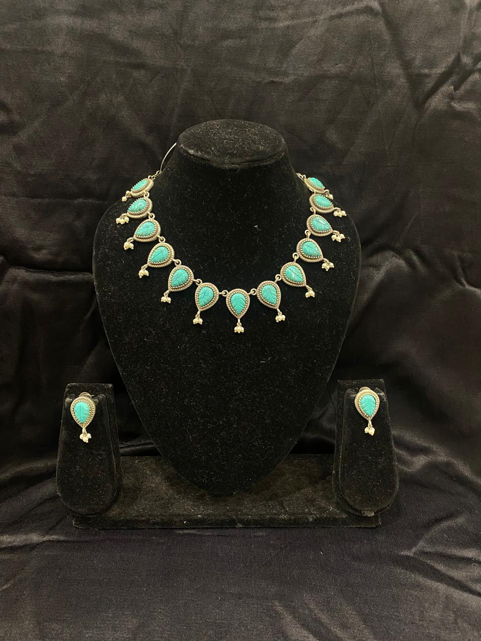 Oxidised  Necklace - Anjanase