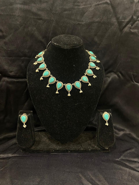 Oxidised  Necklace - Anjanase